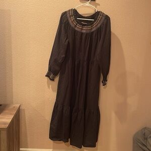 Womens Dress Size Large UNIVERSAL THREADS MAXI LONG DRESS FARMER GIRL STYLE​​​​​
